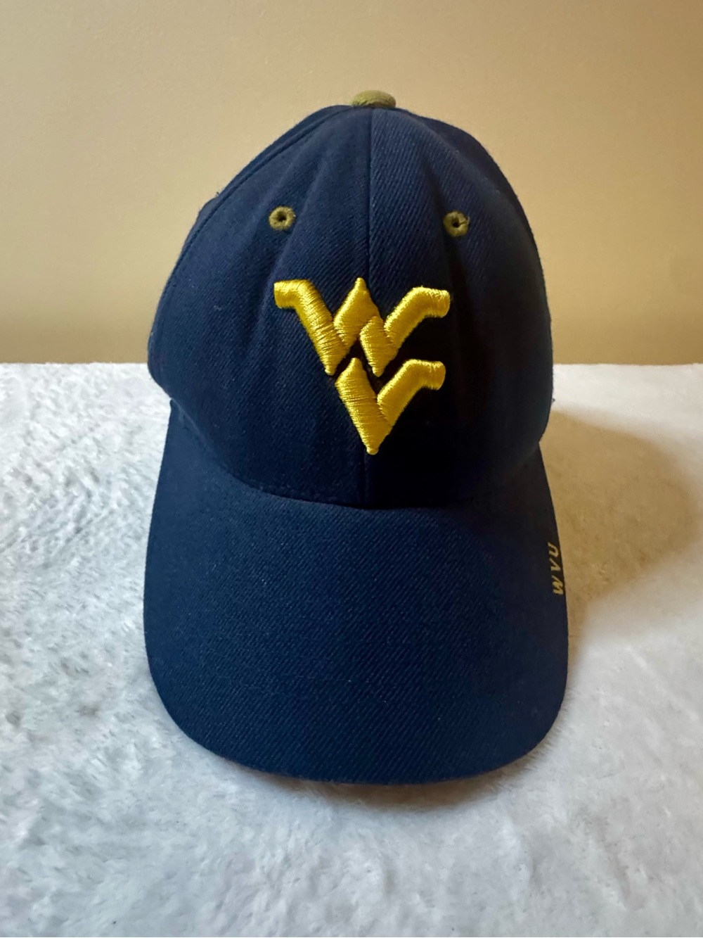 WVU Big East Vintage Baseball Cap with WV Logo and Velcro adjustable back